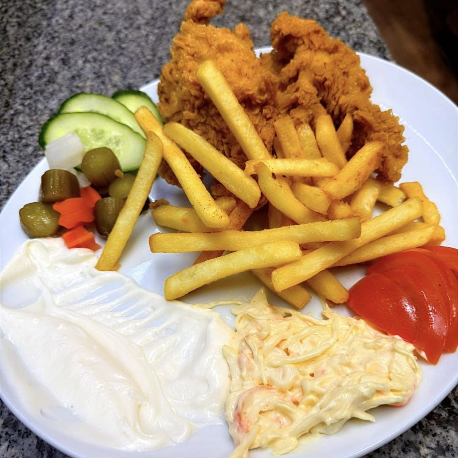 Crispy Chicken mit Pommes